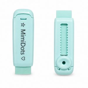 goma de borrar mimidots – borrador escolar con diseño y colores