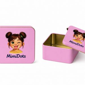 cajita metálica mimidots decorativa multiusos