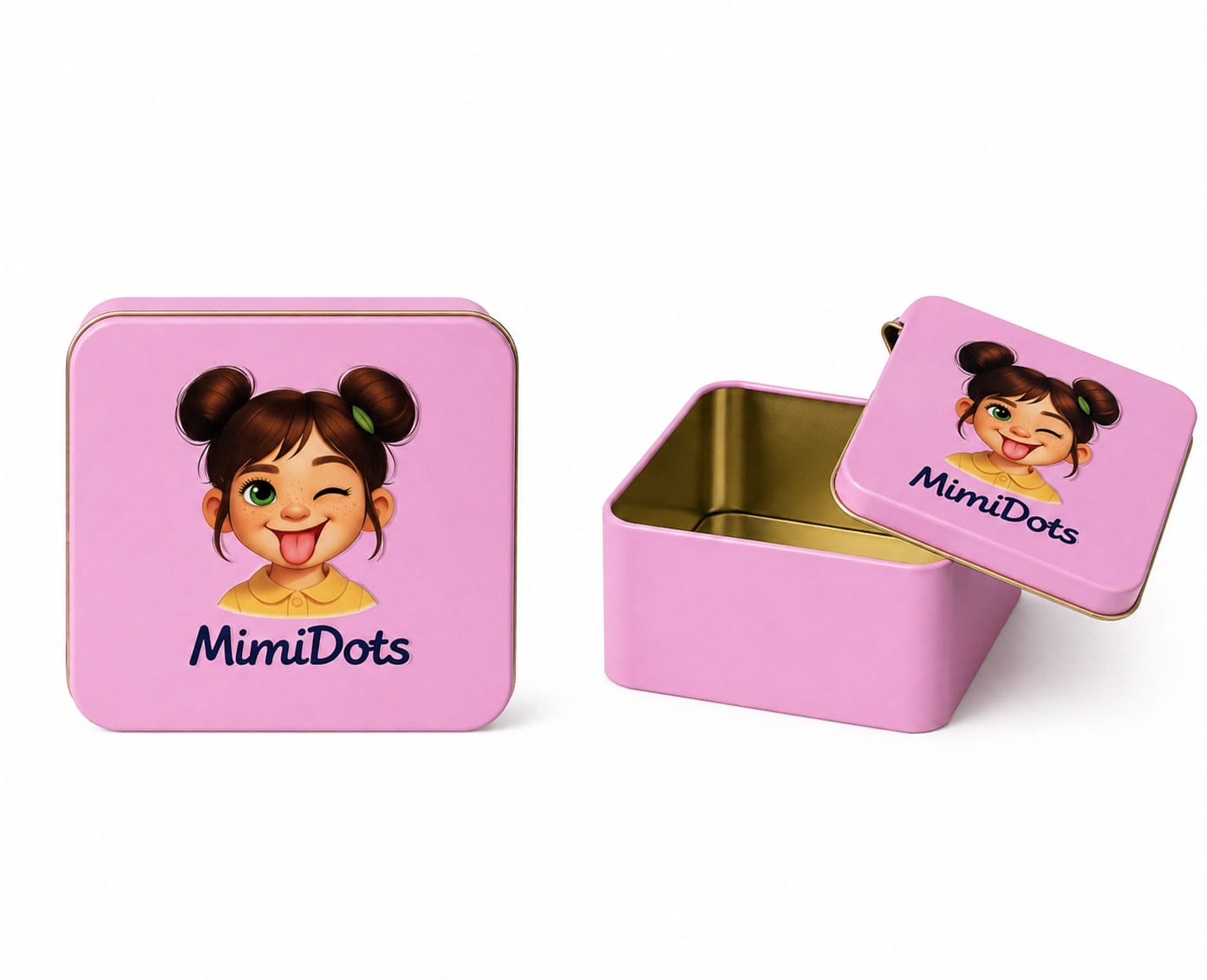 cajita metálica mimidots decorativa multiusos cajita metálica mimidots decorativa multiusos