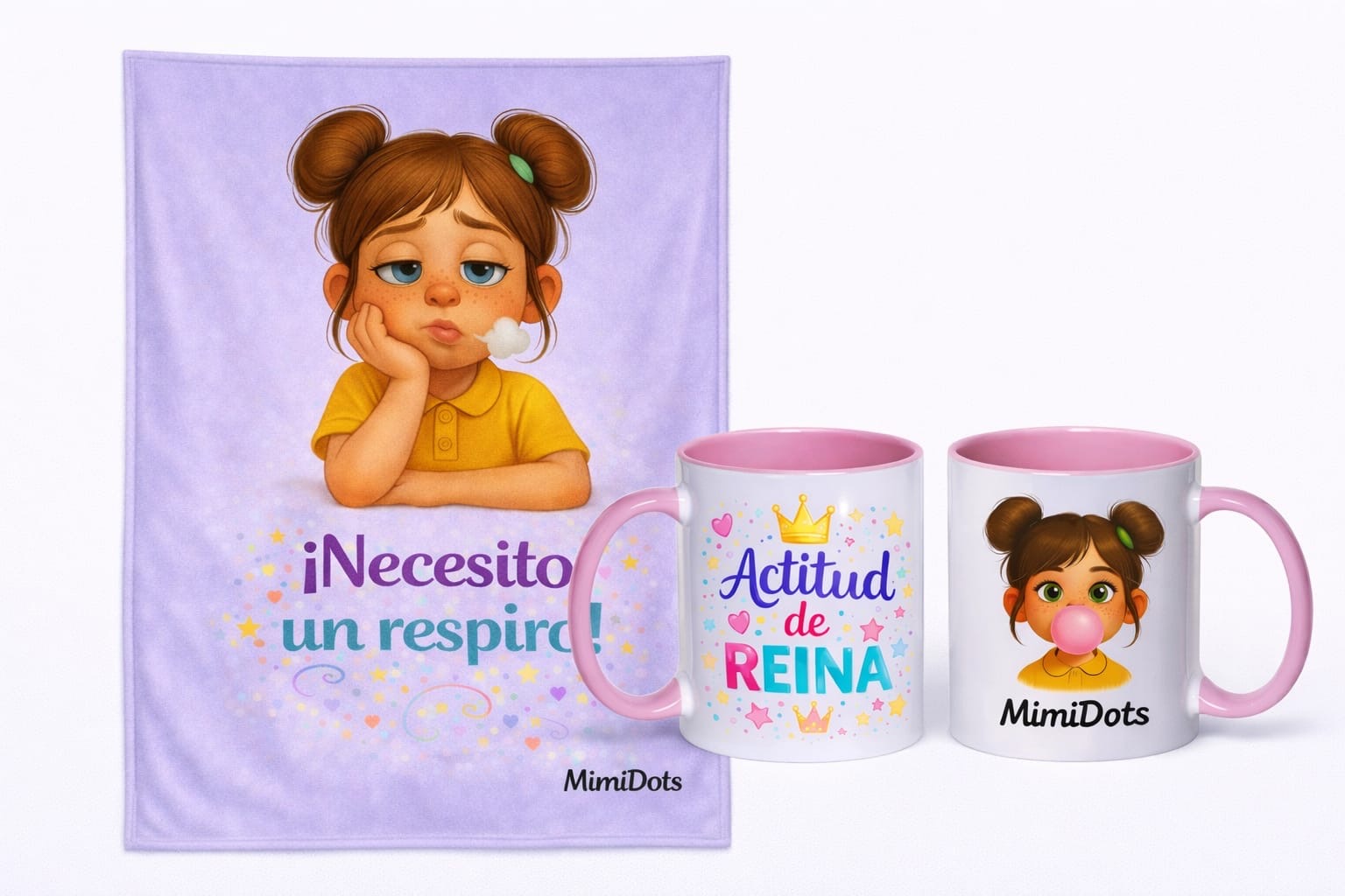 pack manta + taza mimidots pack manta + taza mimidots