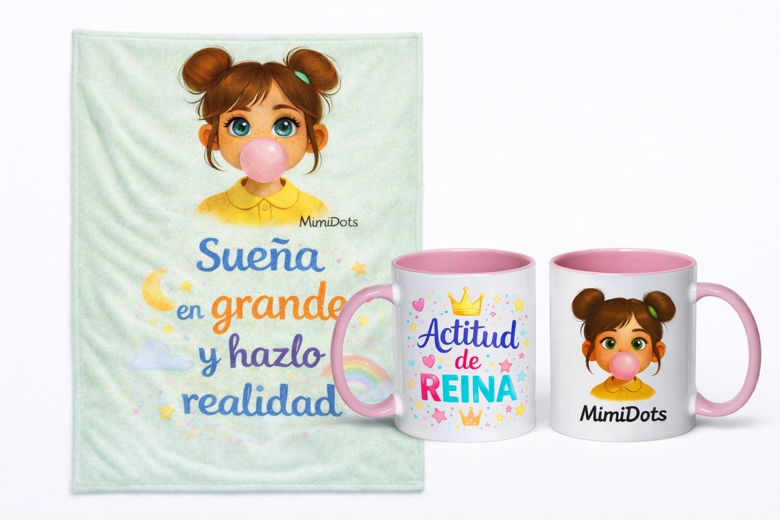 pack manta + taza mimidots pack manta + taza mimidots